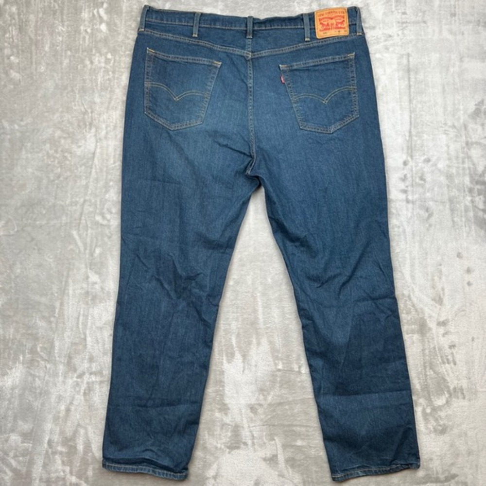 Levi Strauss 541 Athletic Fit‎ Jeans Dark Wash Size 42x32 Zip Fly Stretch